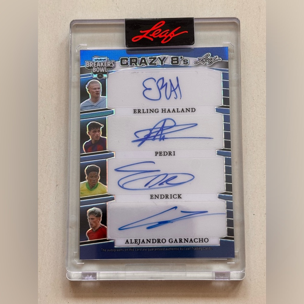 Leaf Crazy 8’s Autos 2/3:
Haaland, Pedri, Endrick, Garnacho
Gavi, Osimhen, Saka